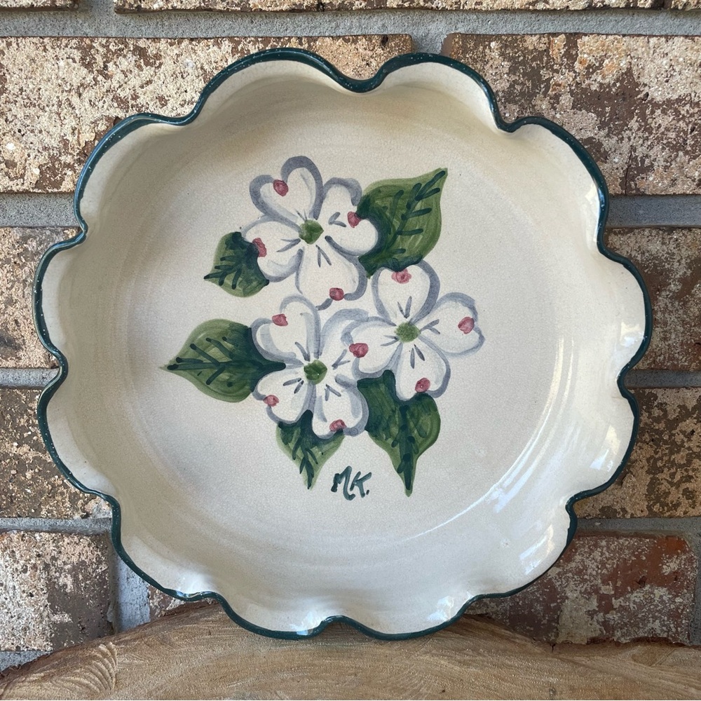 Cagle Road Pottery Pie Plate 1997 Seagrove NC Excellent Condition!